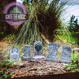 Haunted Mansion Tombstone Set