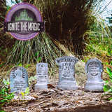 Haunted Mansion Tombstone Set