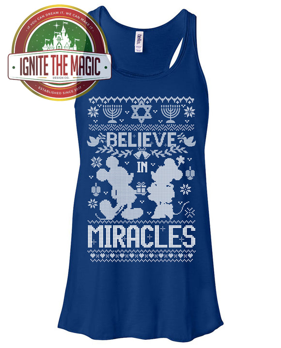 Believe in Miracles - Hanukkah Design - Women's Tanks + Tees