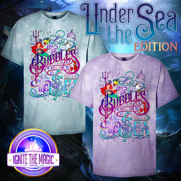 Life is the Bubbles - Unisex Tie Dye Tees