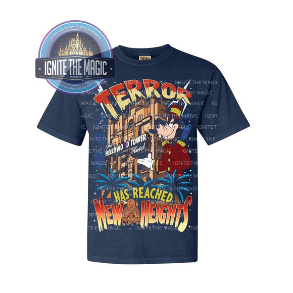 Terror Has Reached New Heights - Tower of Terror - Unisex Comfort Color Tees
