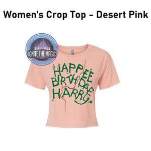 Happee Birthday - Women's Crop Top Tees
