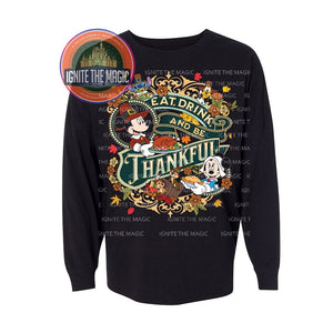 Eat, Drink, Be Thankful - Unisex Long Sleeve Jerseys