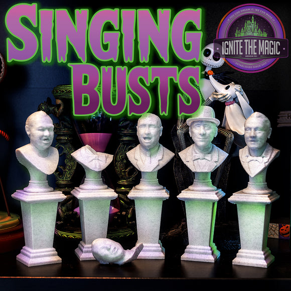 Haunted Mansion Singing Busts – Graveyard Scene Collectible Set