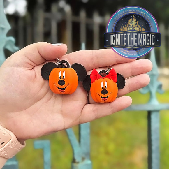 Mouse Pumpkin Earrings