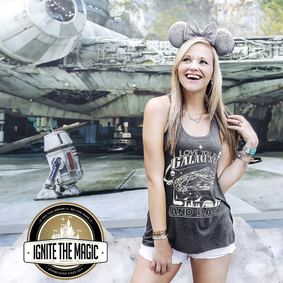 I Love You to Galaxy's Edge and Back - Women's Tanks + Tees