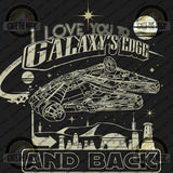 I Love You to Galaxy's Edge and Back - Women's Tanks + Tees