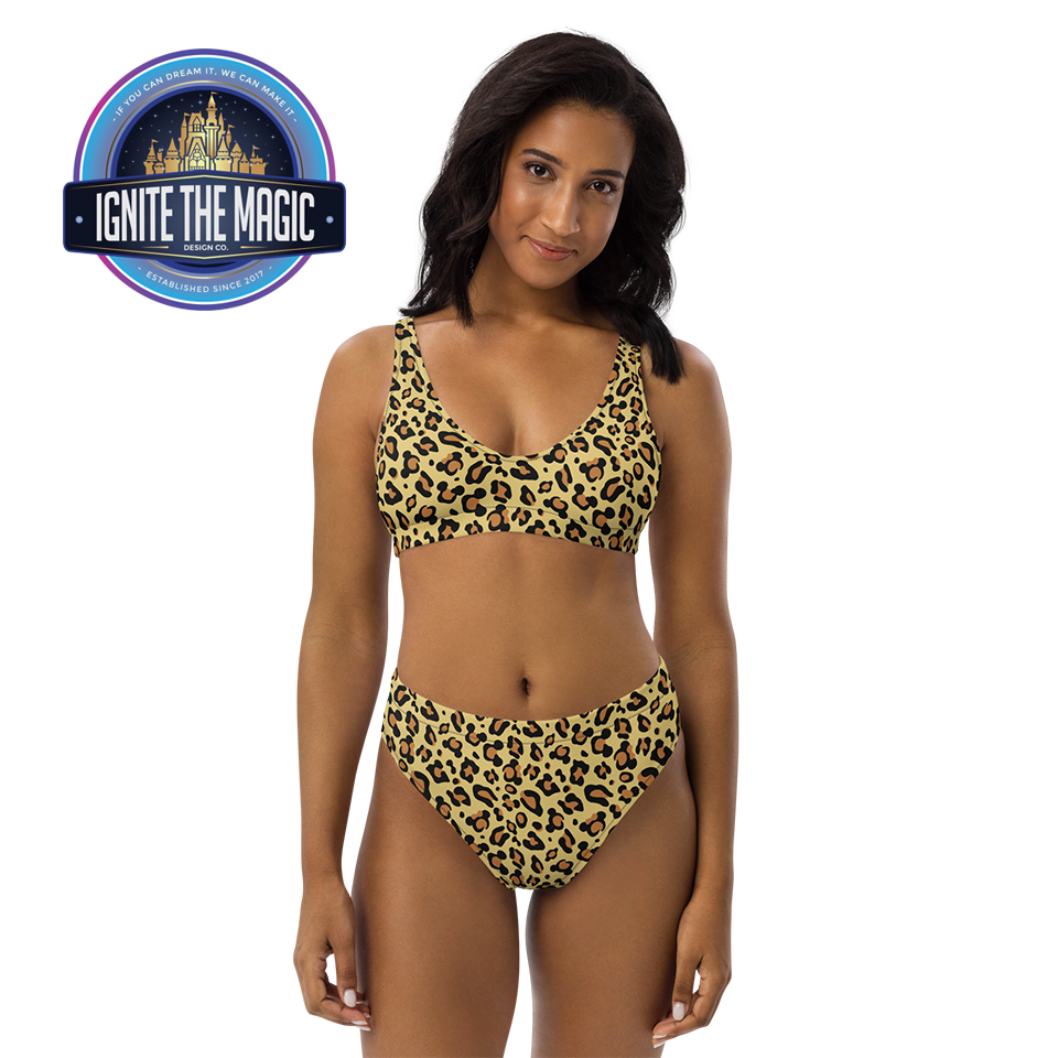 Cheetah Mouse Recycled high waisted bikini Ignite the Magic