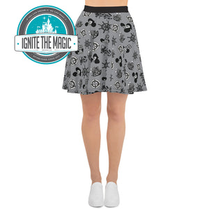 Steamboat Print Skater Skirt