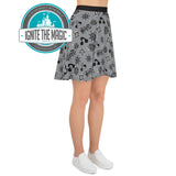 Steamboat Print Skater Skirt