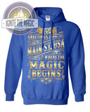Main Street USA  Gold Print - Unisex Crew Neck Sweatshirts + Hoodies